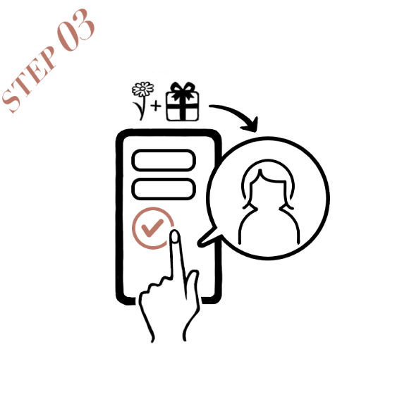 STEP03 贈り先を登録する